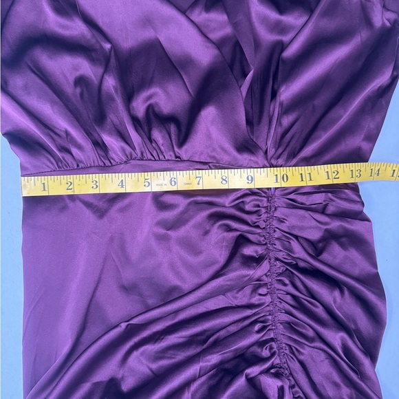 Veronica Beard Red Asymmetrical Ruched Cocktail Gown Size 2. #200 - Picture 14 of 14